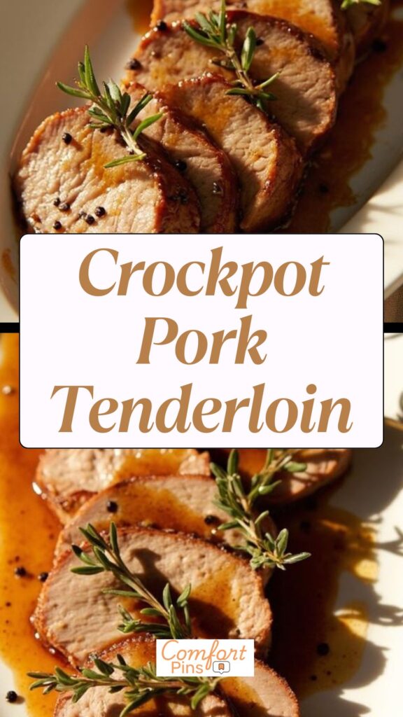 Crockpot Pork Tenderloin